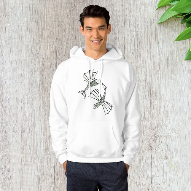 Flying Fish Hand Drawn Ocean Creature Hoodie (Creator Uploaded)