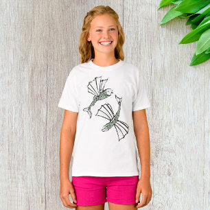 Flying Fish Hand Drawn Ocean Creature T-Shirt