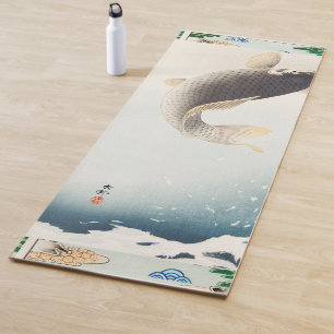 FLYING FISH  JAPANESE PRINT YOGA MAT