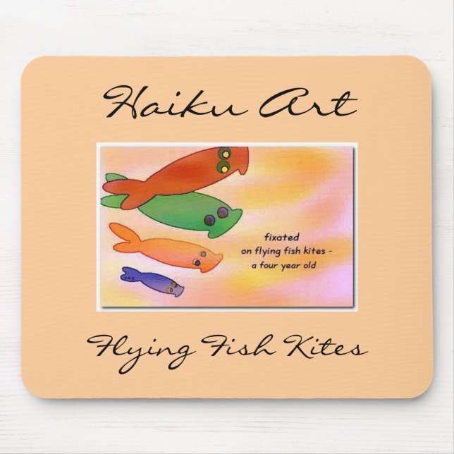 Flying Fish Kites Mouse Mat (Front)