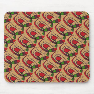 "Flying Fish" Tiled Abstract Design Mousepad