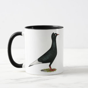 Flying Flight Black Cap Pigeon Mug