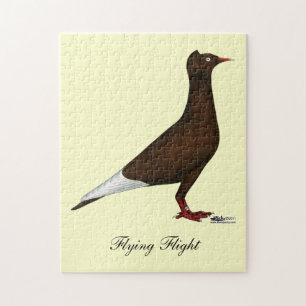 Flying Flight Cap Pigeon Jigsaw Puzzle