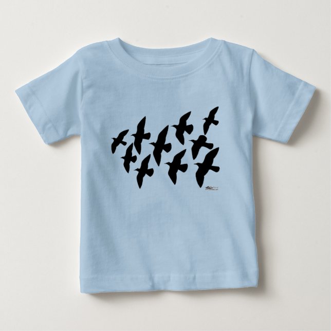 Flying Flight Pigeons Baby T-Shirt (Front)