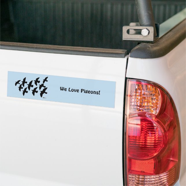 Flying Flight Pigeons Bumper Sticker (On Truck)