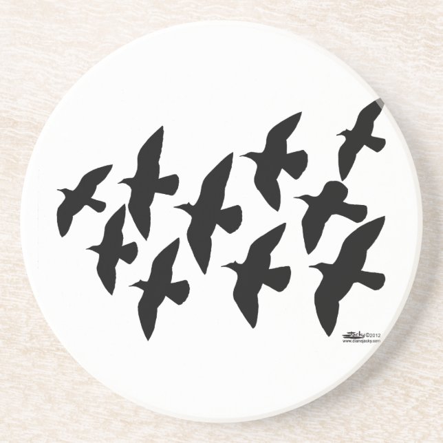Flying Flight Pigeons Coaster (Front)