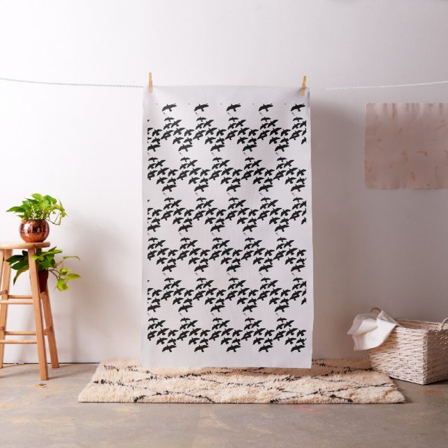 Flying Flight Pigeons Fabric (In Situ)