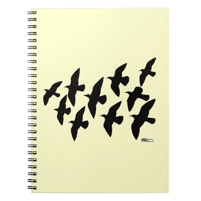 Flying Flight Pigeons Notebook (Front)