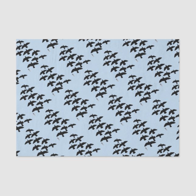 Flying Flight Pigeons Tissue Paper (Front)