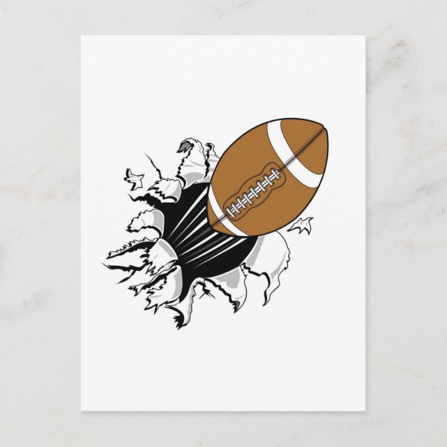 Flying Football Postcard (Front)