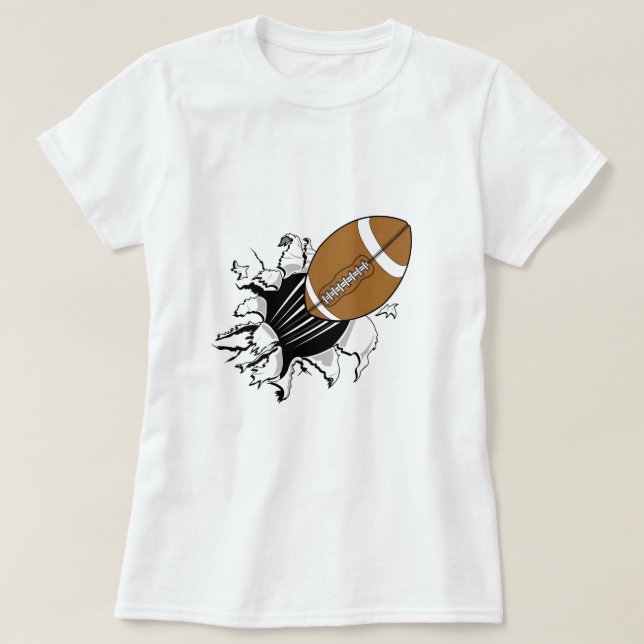 Flying Football T-Shirt (Design Front)