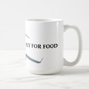 Flying for food coffee mug