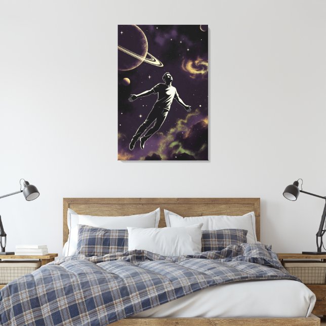 Flying For Photons canvas print (Insitu(Bedroom))