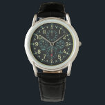 "Flying Fortress" Aircraft Clock imitation Watch<br><div class="desc">Retro U.S. Army Aircraft Clock imitation</div>