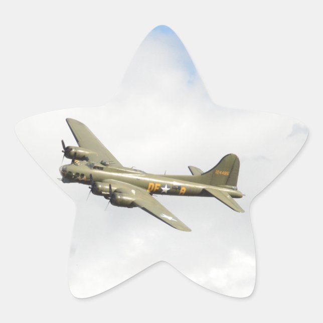 Flying Fortress Star Sticker (Front)