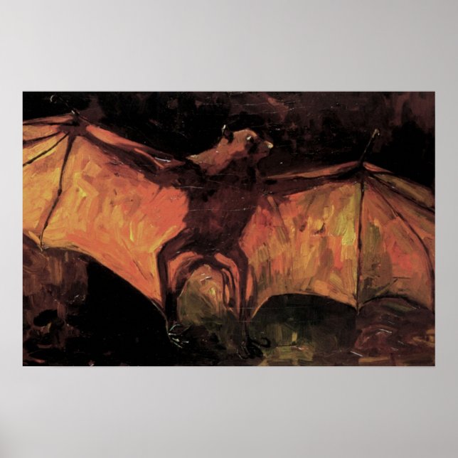 Flying Fox Bat by Vincent van Gogh Poster (Front)