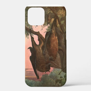 Flying Fox Bats by Austen, Vintage Wild Animals iPhone 12 Case