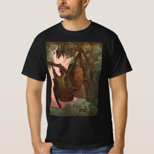 Flying Fox Bats by Austen, Vintage Wild Animals T-Shirt