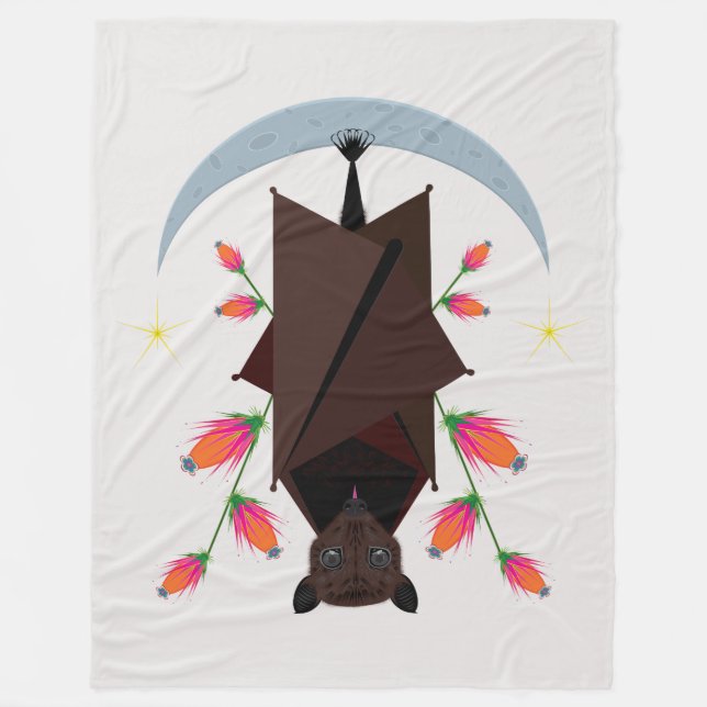 Flying Fox Fleece Blanket (3 Sizes) (Front)
