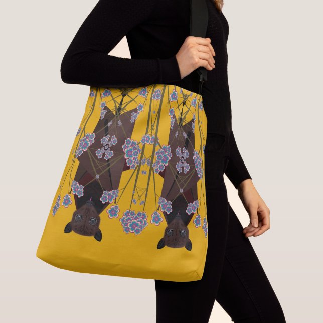Flying Fox Mustard Crossbody Bag (2 Sizes) (Close Up)