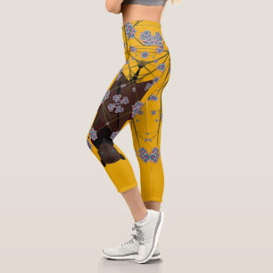 Flying Fox Mustard High Waisted Capris
