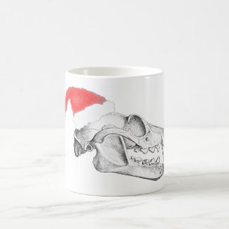 Flying fox skull, Christmas, Coffee mug