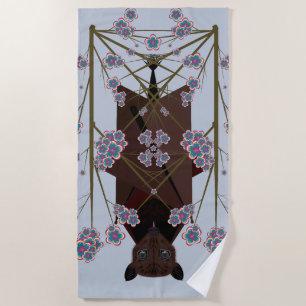 Flying Fox Sky Blue Beach Towel