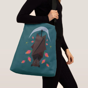 Flying Fox Teal Crossbody Bag (2 Sizes)