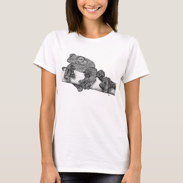 Flying Frog Ladies' T-Shirt (Front)