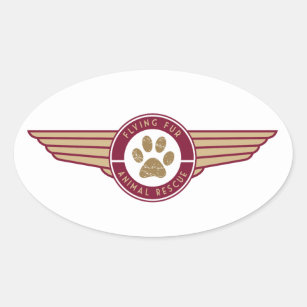 Flying Fur - Airline Logo sticker