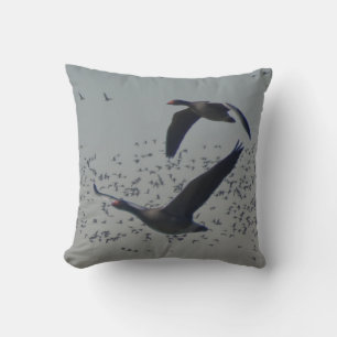 Flying Geese Throw Pillow