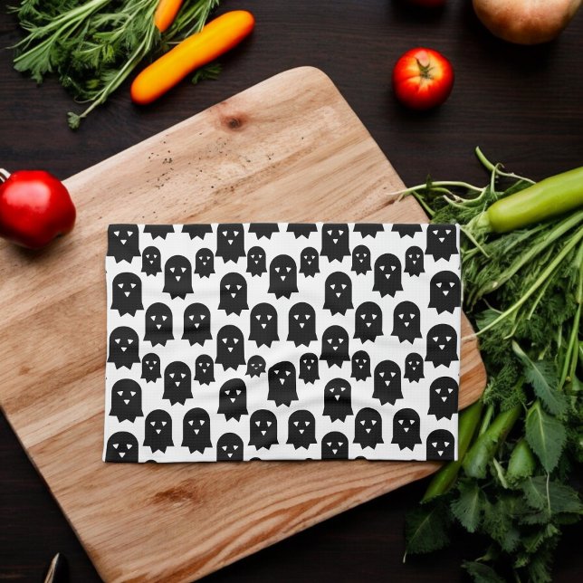 Flying Ghost Tea Towel (Kitchen Towel)