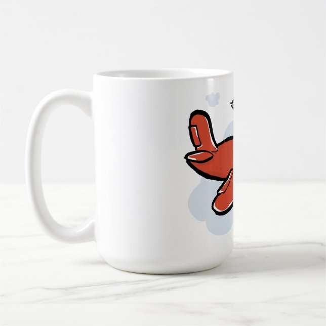 flying goat coffee mug (Left)
