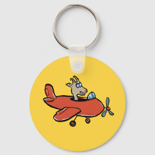 flying goat key ring