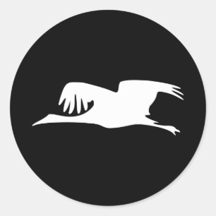 Flying Goose Classic Round Sticker