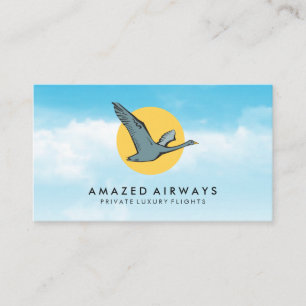 Flying Goose in the Sky Business Card