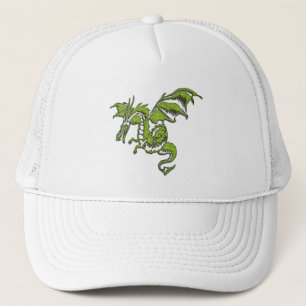Flying Green Dragon Trucker Hat