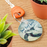 Flying Green Sea Turtle | Keychain<br><div class="desc">Flying Green Sea Turtle | Keychain Design.</div>