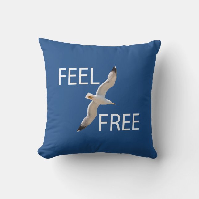 Flying gull cushion (Front)