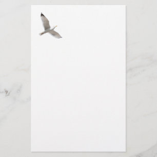 Flying gull stationery