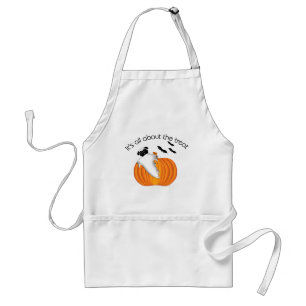 Flying Halloween Pug Ghost Funny Saying Pumpkin Standard Apron
