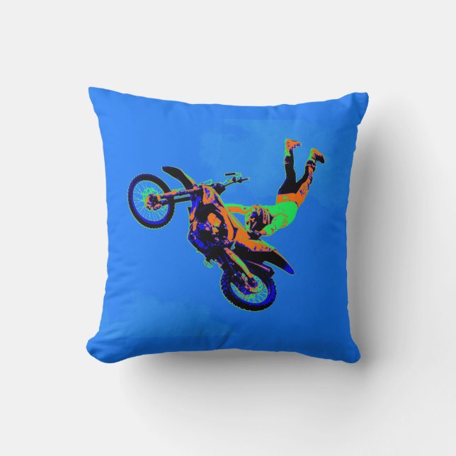 Flying Handstand - Freestyle Motocross Stunt Cushion (Front)