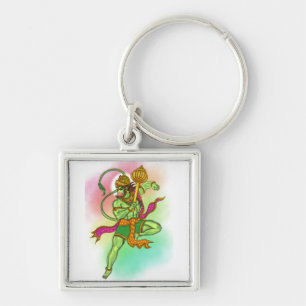 Flying Hanuman Keychain