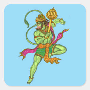 Flying Hanuman Sticker
