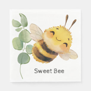 Flying Happy Bee Napkins