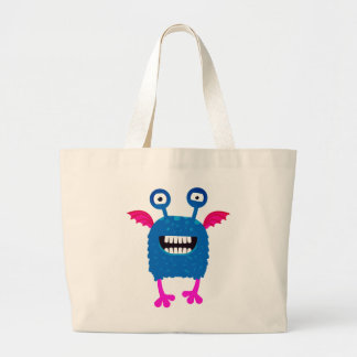 FLYING HAPPY MONSTER CUSTOM NAME Tote Bag