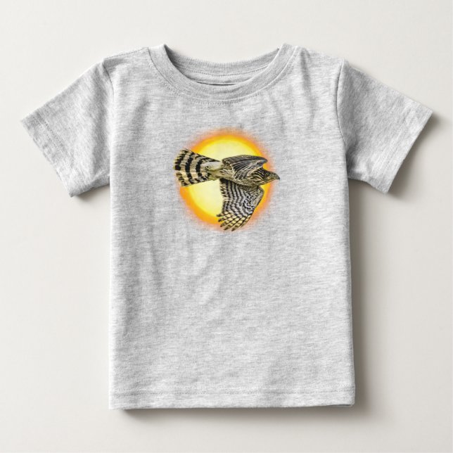 Flying Hawk Fire Baby T-Shirt (Front)