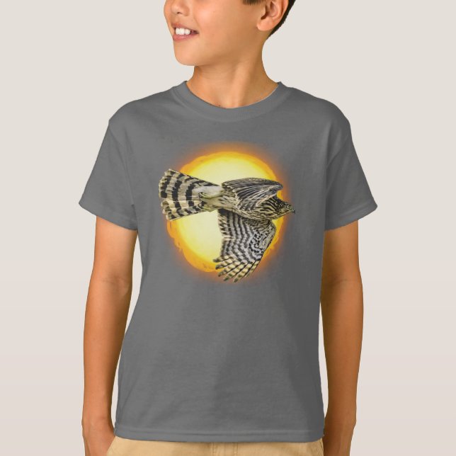 Flying Hawk Fire  T-Shirt (Front)