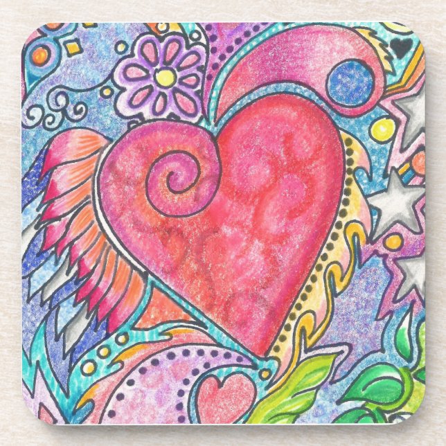 Flying Heart Coaster (Front)