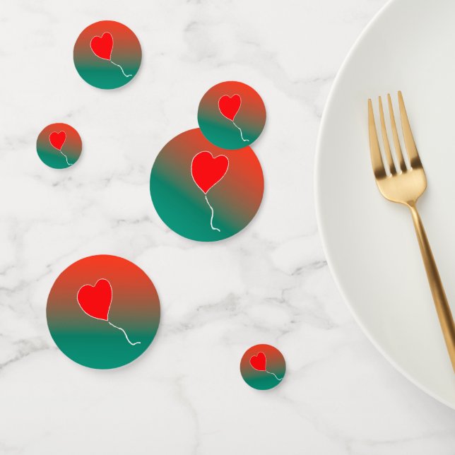 Flying heart confetti (Group)